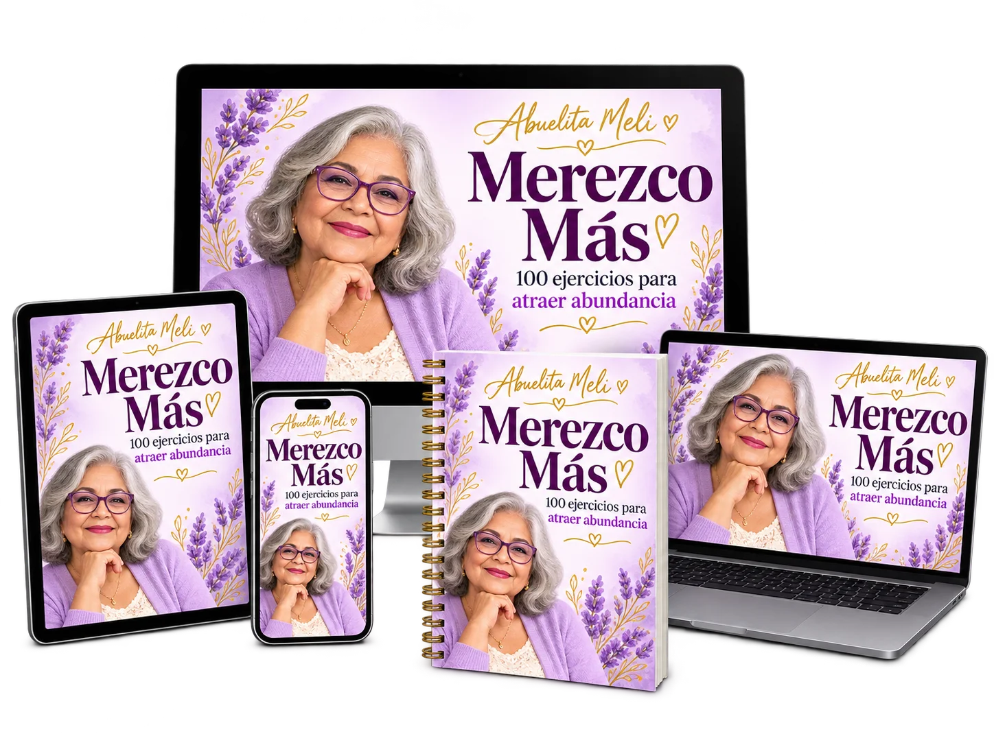 Todo lo que te llevas: el Mega Kit Merezco Más con sus 4 bonos en monitor, tablet, celular, laptop y cuaderno