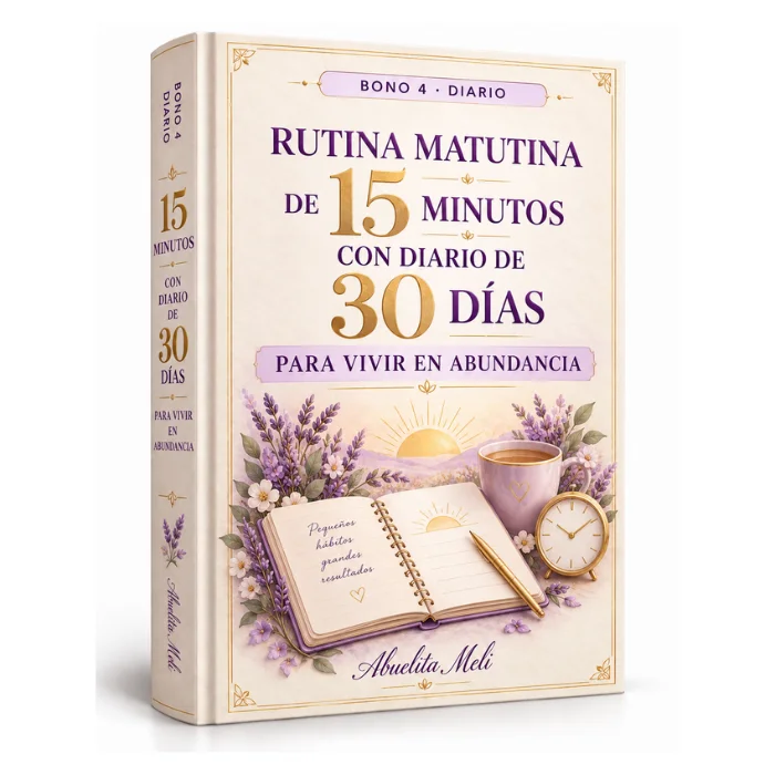 Rutina Matutina de 15 Minutos con Diario de 30 Días para Vivir en Abundancia